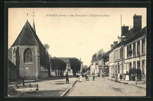 AK Domats, Rue Principale, l`Eglise et la Place