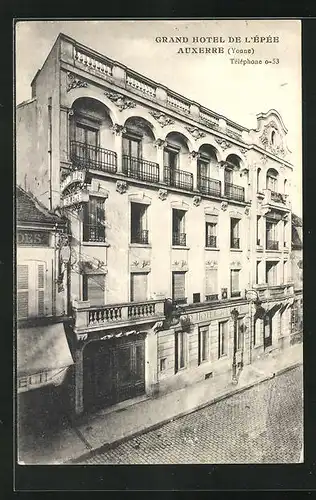 AK Auxerre, Grand Hotel de L`Êpée