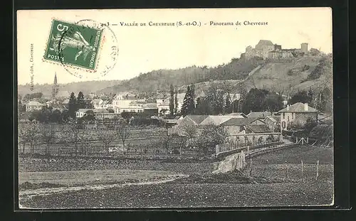 AK Chevreuse, Panoramablick auf die Ortschaft