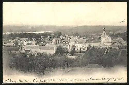 AK Juziers, Panorama - Vue du Marais
