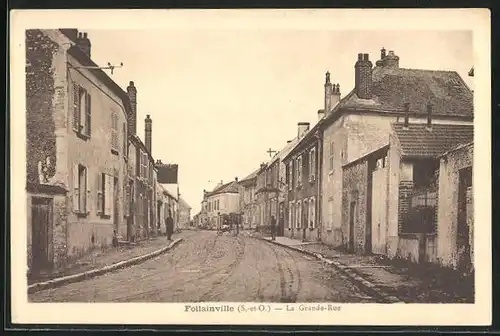 AK Follainville, La Grande-Rue