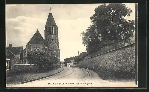 AK La Celle-les-Bordes, L`Eglise, Kirche