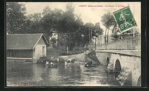 AK Limetz, Le Lavoir et le Pont