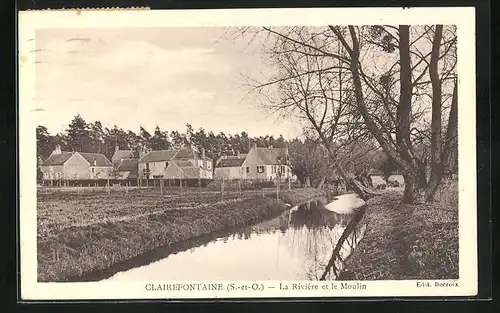 AK Clairefontaine, La Riviere et le Moulin