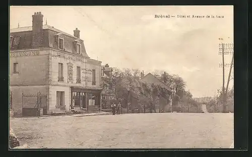 AK Breval, Hotel et Avenue de la Gare