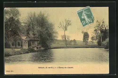 AK Galluis, Haus am Ufer des Lieutel
