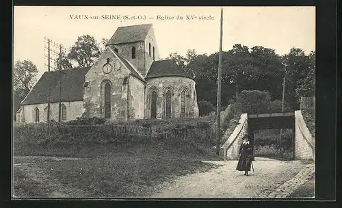 AK Vaux-sur-Seine, Eglise du XVe siecle