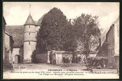AK Orcemont, Vue sur l`Eglise