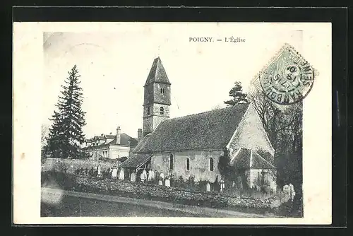 AK Poigny, La Sortie avant l`Eglise
