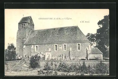 AK Grosrouvre, L`Église, Kirche