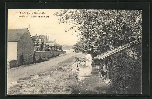 AK Septeuil, Lavoir de la Fausse Rivière