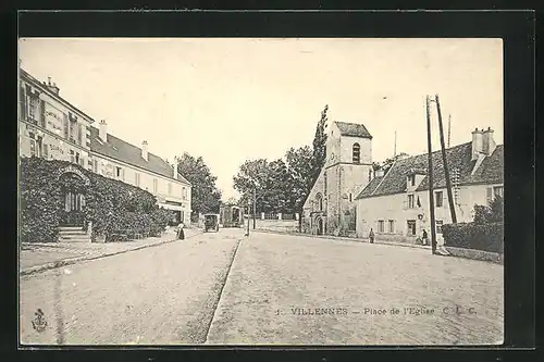 AK Villennes, Place de l`Eglise