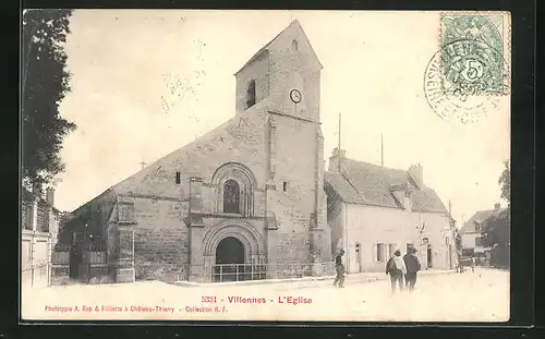 AK Villennes, L`Eglise, Ansicht der Kirche