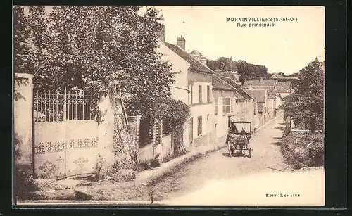 AK Morainvilliers, Rue principale, Hauptstrasse