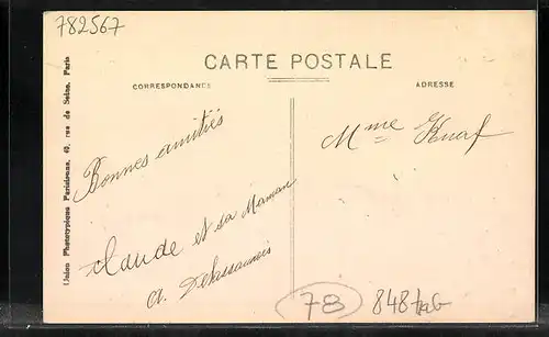 AK Morainvilliers, Rue principale, Hauptstrasse
