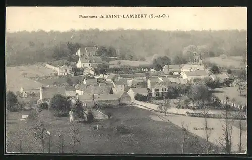 AK Saint-Lambert, Dorf aus der Vogelschau