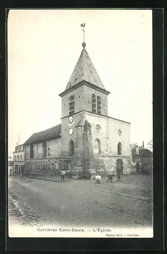 AK Carrieres Saint Denis, Vue sur l`Eglise