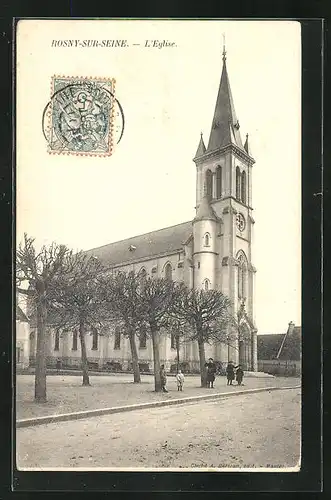 AK Rosny-sur-Seine, L`Eglise, vue exterieur