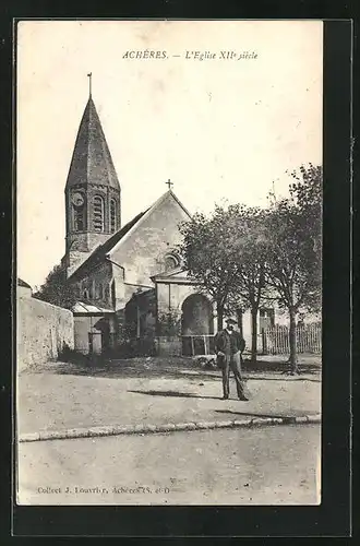 AK Acheres, L`Eglise XIIe siecle