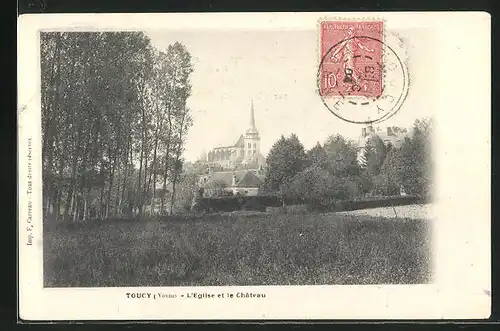 AK Toucy, L`Eglise et le Chateau