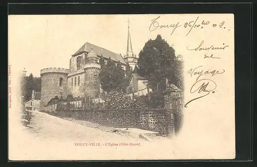 AK Toucy-Ville, L`Eglise, cote ouest