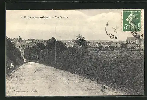 AK Villeneuve-la-Guyard, Panorama