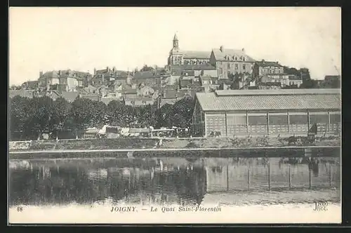 AK Joigny, Le Quai Saint-Florentin