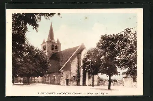 AK Saint-Cyr-les-Colons, Place de l`Eglise