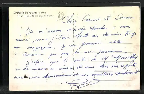 AK Tannerre-en-Puisaye, Le Château: La maision de lierre