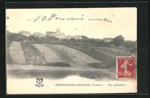 AK Égriselles-le-Bocage, Vue générale