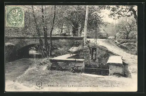 AK Verlin, la Fontaine et le Pont