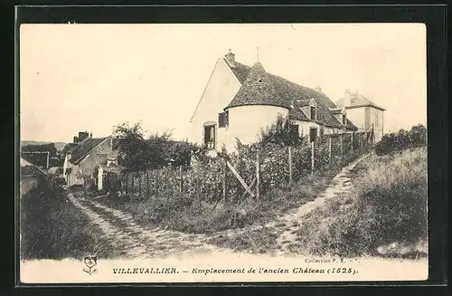 AK Villevallier, Emplacement de l'ancien Chateau