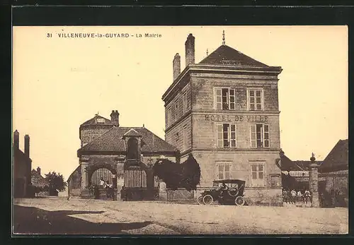 AK Villeneuve-la-Guyard, La Mairie, Rathaus