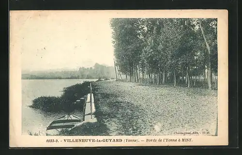 AK Villeneuve-la-Guyard, Bords de l`Yonne à Misy