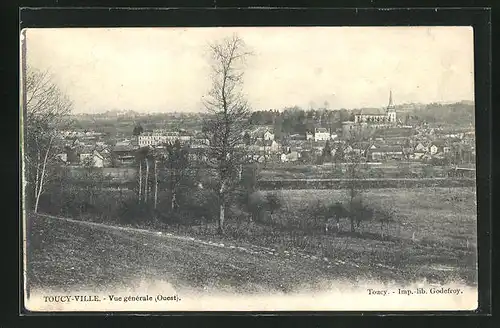 AK Toucy-Ville, Vue générale, Ortsansicht