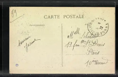 AK Saint-Aubin-sur-Yonne, Mare à l`Entrée de la Ferme de la Tuilerie