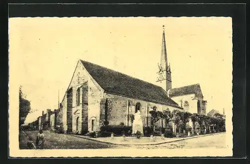 AK Senan, l'Eglise et le Monument aux Morts