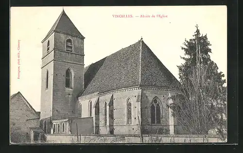 AK Vincelles, Abside de l'Eglise