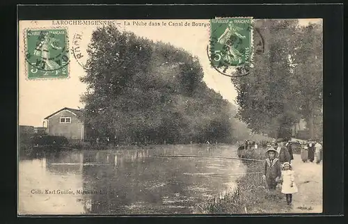 AK Laroche-Migennes, La Pêche dans le Canal de Bourgogne