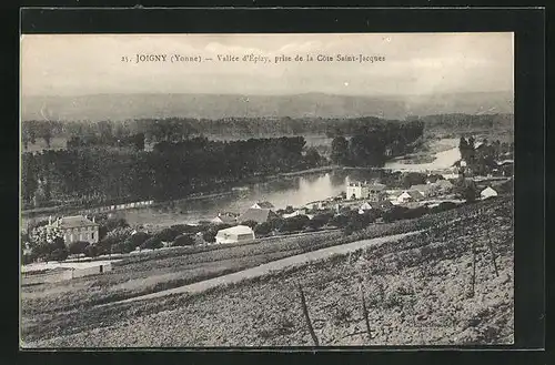 AK Joigny, Vallée d`Épizy prise de la Côte Saint-Jacques