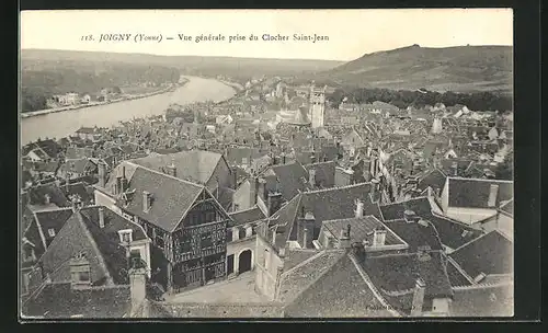 AK Joigny, Vue générale prise du Clocher Saint-Jean