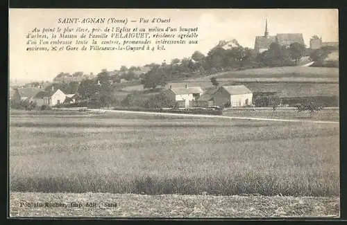 AK Saint-Agnan, Vue d`Ouest, Ortsansicht