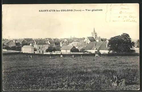 AK Saint-Cyr-les-Colons, Vue générale, Ortsansicht