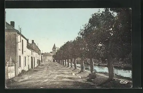 AK Ligny-le-Chatel, Le Faubourg, Strassenpartie