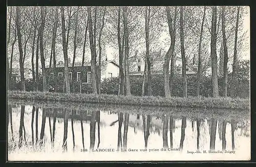 AK Laroche, La Gare vue prise du Canal