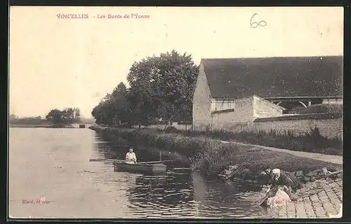 AK Vincelles, Les Bords de l`Yonne