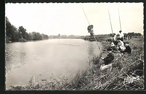 AK Villenavotte, La Pêche au Bord de l`Yonne