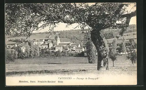 AK Vaudeurs, Paysage de Bourgogne