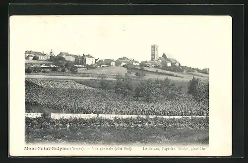 AK Mont-Saint-Sulpice, Vue générale, Côté Sud