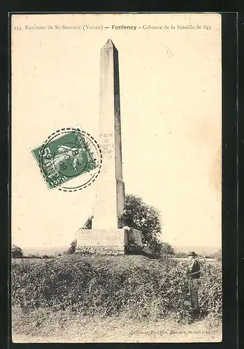 AK Fontenoy, Colonne de la bataille de 841